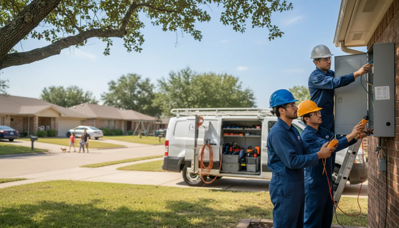 Certified electrician providing emergency electrical services in Enterprise, KS
